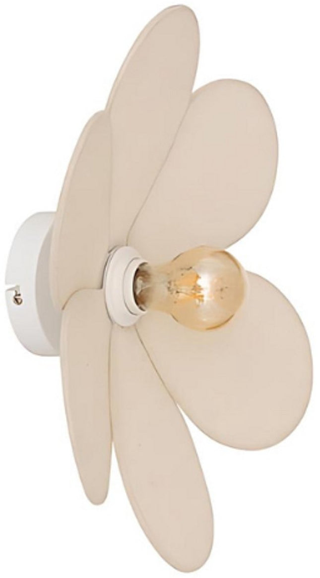 Atmosphera Naya Bloem Wandlamp - Ø40xH12cm - Beige