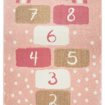 tapijt roze hinkelspel. 80x150cm. Kinderkamertapijt