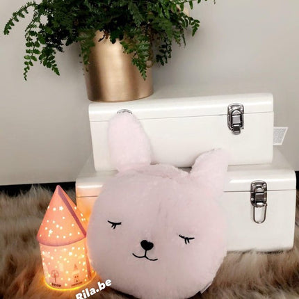 Atmosphera Kids Rabbit Konijnenkussen - 28x11cm - Roze