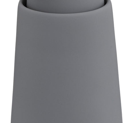 5Five Zeeppompje/zeepdispenser van keramiek - grijs - 250 ml