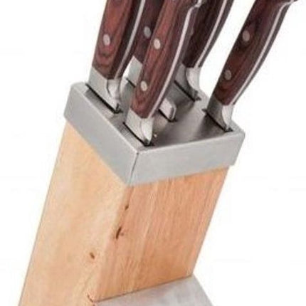 Kinghoff Messenblok - 6 delig - RVS