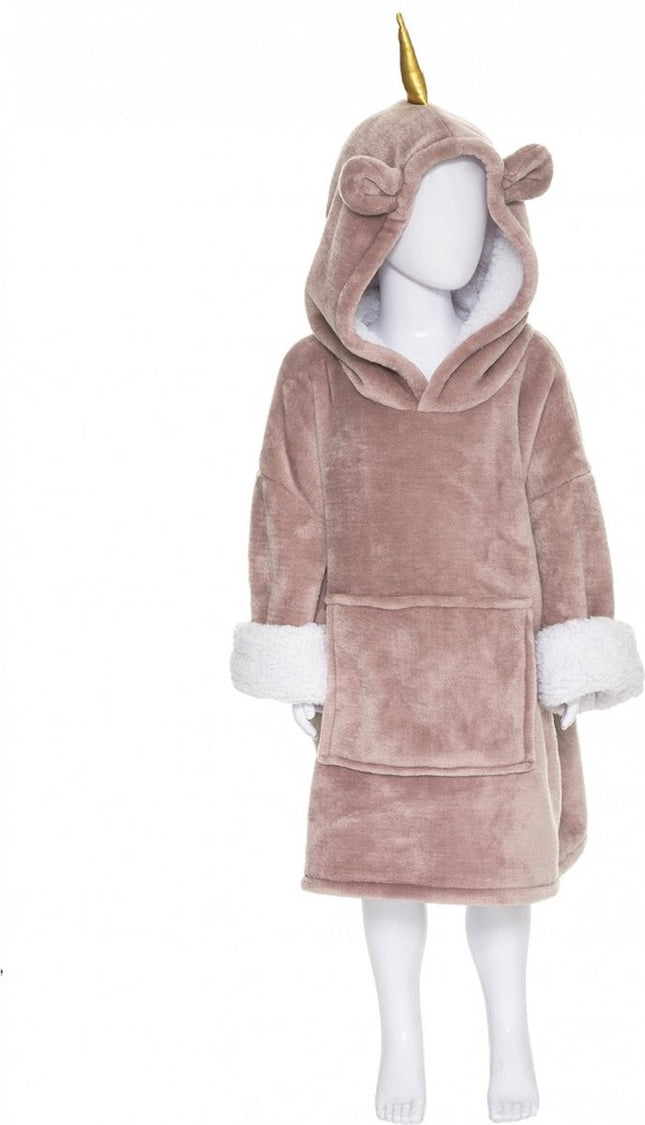 Sweater - Unicorn - Kap - Kinderen - Roze