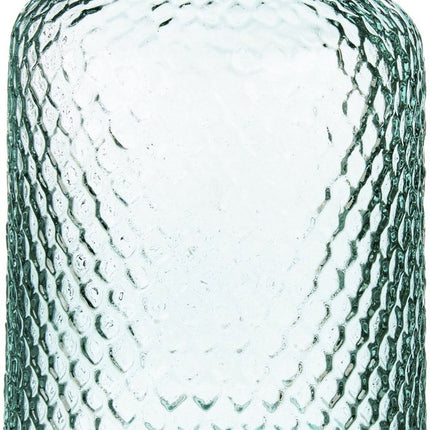 Giftdecor Bloemenvaas Scubs - transparant - gerecycled eco glas - 18 x 31 cm