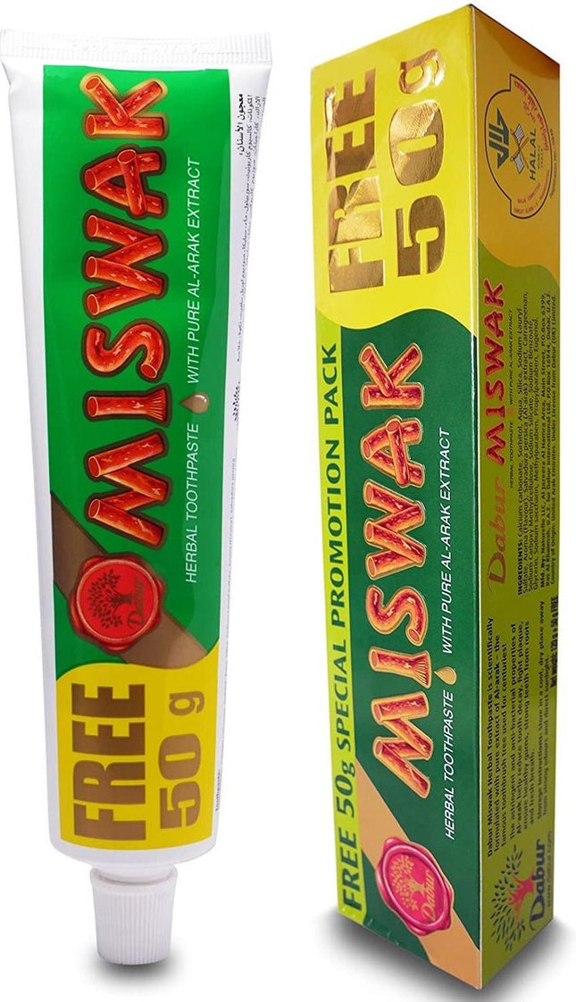 Miswak - Tandpasta Met Al-Arak Extract Natuurlijk FREE 50 gram EXTRA
