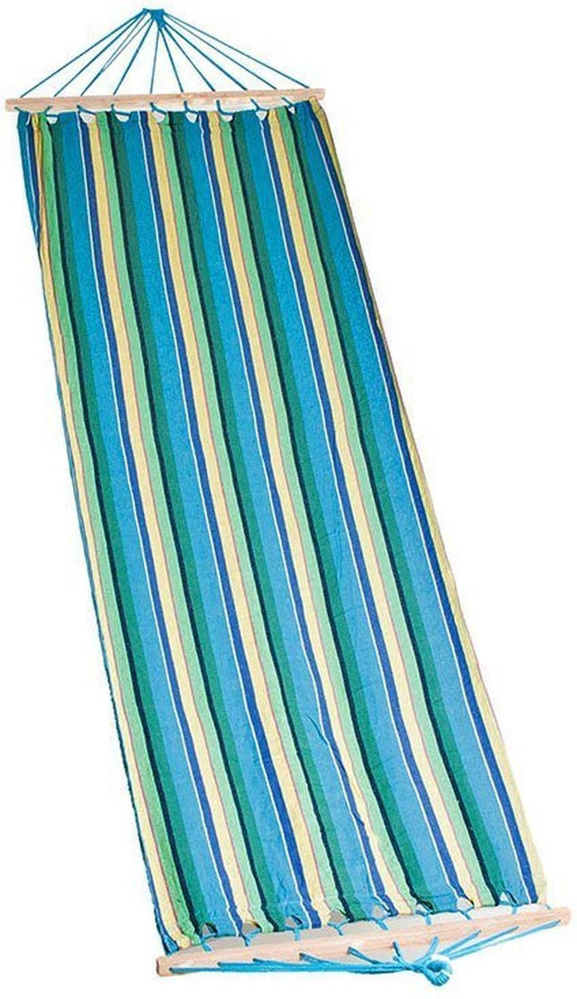Hangmat voor 2 personen met schommelframe | Makkelijk ophangen | Leuk voor kinderen en volwassenen | 200 x 80 cm | Met verstevigde hangbar | Chillen | Bijkomen | Genieten | Tuin | mediteren
