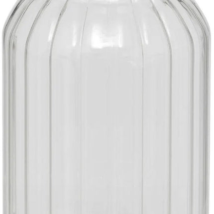 5Five voorraadpot Acacia hout - glas - 3L - 14 x 23 cm - keuken voorraadpotten - Voedsel/snoep/koekjes