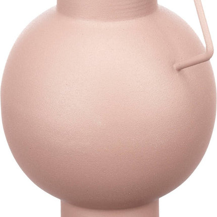 Vaas van metaal in pastelkleur, H. 23 cm