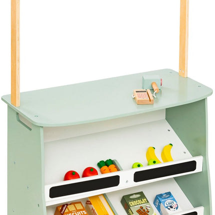 Atmosphera Kids Houten Speelgoedwinkel - 60x29x99cm - Lichtgroen