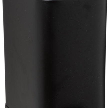 5Five - Prullenbak/pedaalemmer zwart rvs metaal 5 liter - 14x29x30 cm