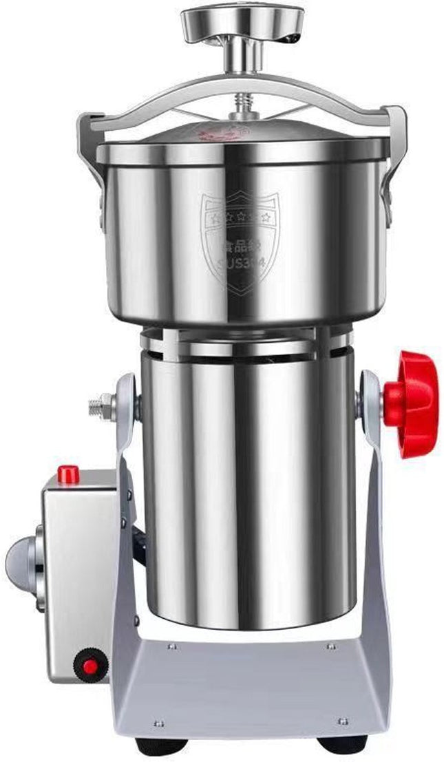 Proka Professionele Kruiden- & Graanmolen – RVS – 700 g – 2500 W – Voor Koffiebonen, Granen, Noten & Specerijen