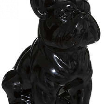 Atmosphera Bulldog beeld - Zwart- Decoratie - Sierbeeld - H22 cm