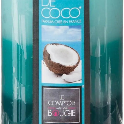 Atmosphera Geurkaars Nina - 3x stuks - Kokos - 45 branduren - 7 x 10 cm