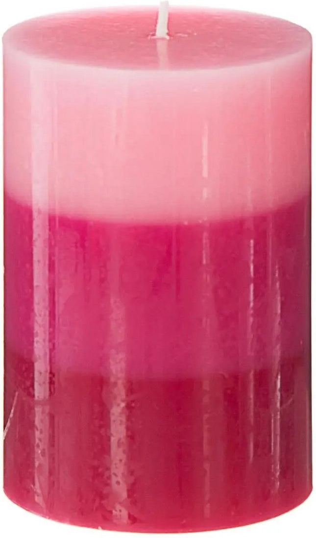 Atmosphera Geurkaars Nina - 3x stuks - Framboos - 45 branduren - 7 x 10 cm