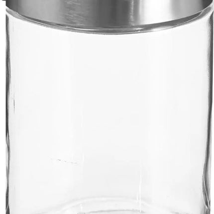 Secret de Gourmet Voorraadbus/voorraadpot - 1,2L - glas - RVS deksel - 750 ml - met luchtdichte deksel