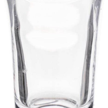 Shotplateau - glas en hout - 6 shotglaasjes