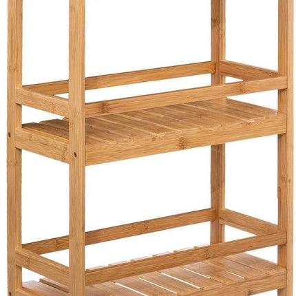 5Five Keukentrolley - bruin - bamboe hout - 80 x 45 x 22 cm - keukenkast