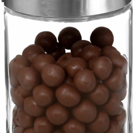 Secret de Gourmet Voorraadbus/voorraadpot - 4x - 1,2L - glas - RVS deksel - 750 ml - met luchtdichte deksel