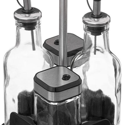Glazen kruidenset 4 stuks - Zwart