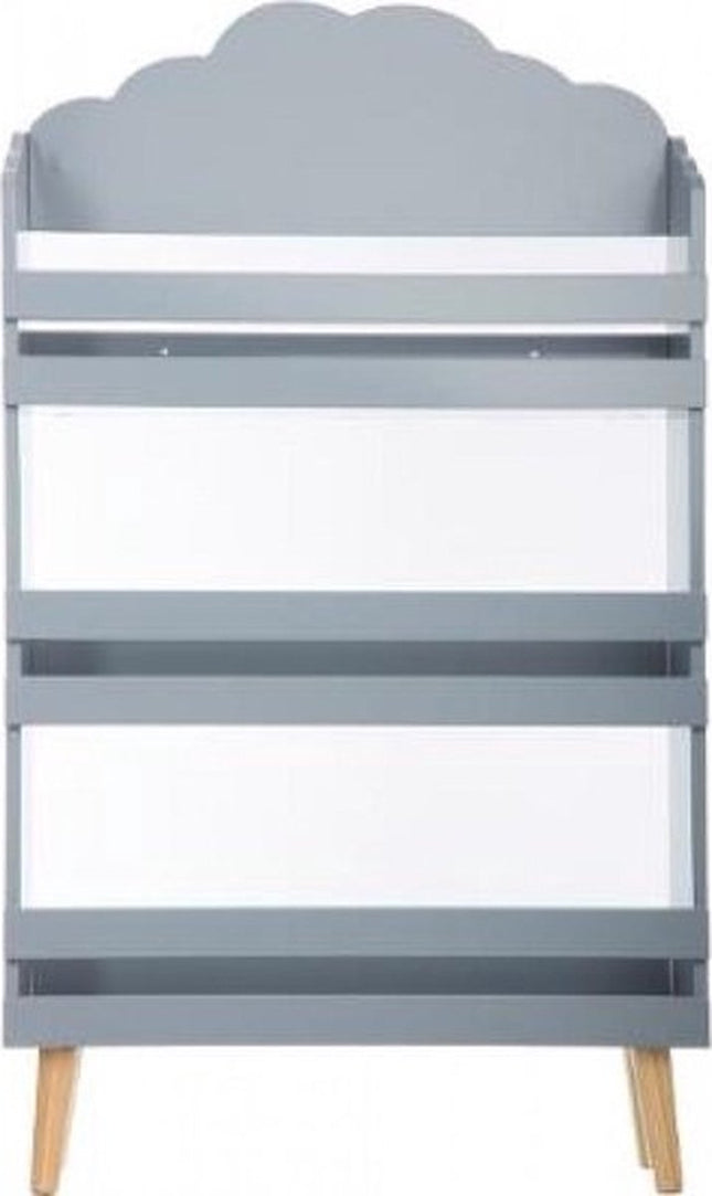 Atmosphera Boekenkast kast kinderkamer wolken grijs