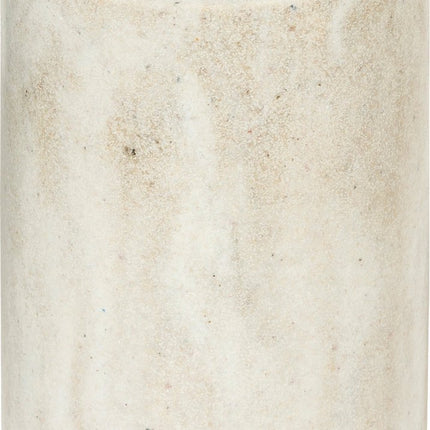 Badkamer/WC Setje 3-Delig – Zeepbakje, Tandenborstelhouder & Zeeppompje – Marmereffect Beige/Wit – Polyresin Kunststeen