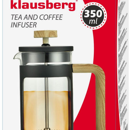 ZUIGER KOFFIE-/THEEZETAPPARAAT 350 ml KLAUSBERG KB-7679