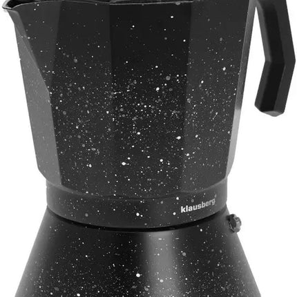 Klausberg KB7161 Espressomaker - Zwart Marmer Design (12 Kopjes) - Geschikt voor alle warmtebronnen