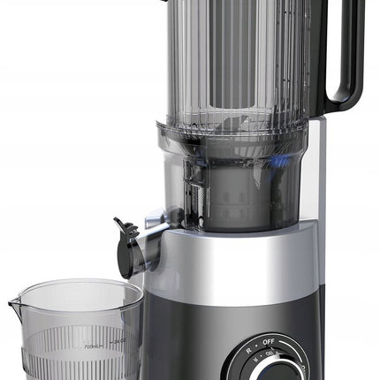 Klausberg KB-7881 Slowjuicer – Groenten- en Fruitpers | Cold Press | Brede XXL 113mm Invoer | RVS Behuizing | Stille Werking