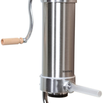 Klausberg KB-7926 Verticale Worstvuller | 3 kg Capaciteit | RVS | Met 4 Vullers | Vleesvuller | Worstmaker
