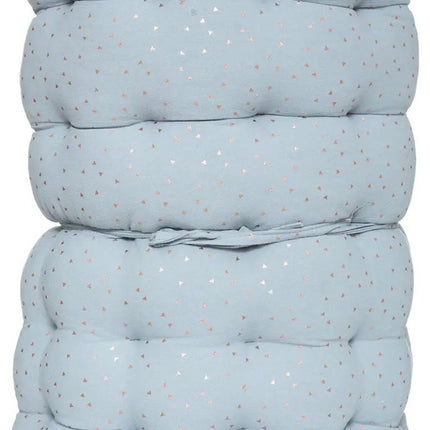 Atmosphera Vloerkussen Matras - blauw - polyester/katoen - 120 x 60 x 5 cm - Extra lang - spelen - gamen - relaxen - oefeningen