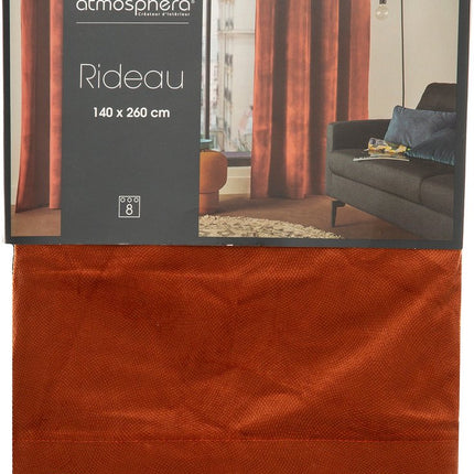 Atmosphera - gordijnen - 140x260cm - Verduisterend - Terracotta