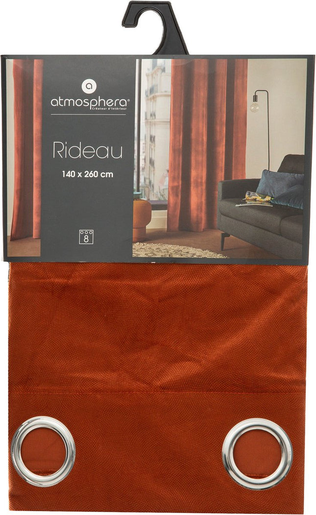 Atmosphera - gordijnen - 140x260cm - Verduisterend - Terracotta