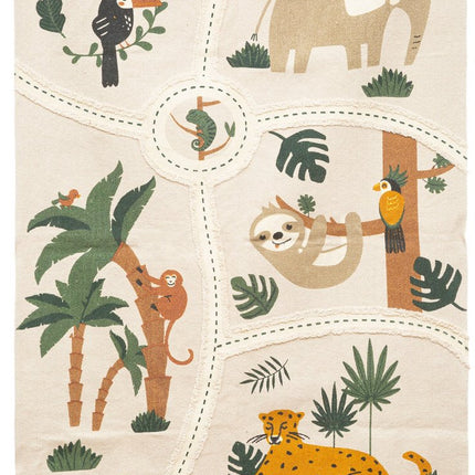 Atmosphera Kids Jungle tapijt / vloerkleed - 100 x 150 cm - Katoen