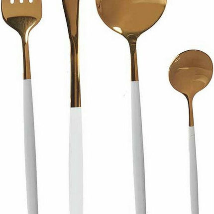 Bestekset Gouden Wit Roestvrij staal (8 pcs)