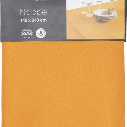 Atmosphera Tafelkleed - 240 x 140 cm - okergeel - Eettafel tafellakens - polyester