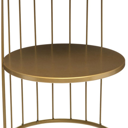 Atmosphera Bijzettafel/Salontafel Kobu - goud - metaal - rond - salontafels industrieel