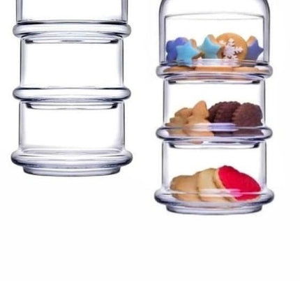 Pasabahce Villa Patisserie – Glazen Voorraadpot Mini – 3-laags