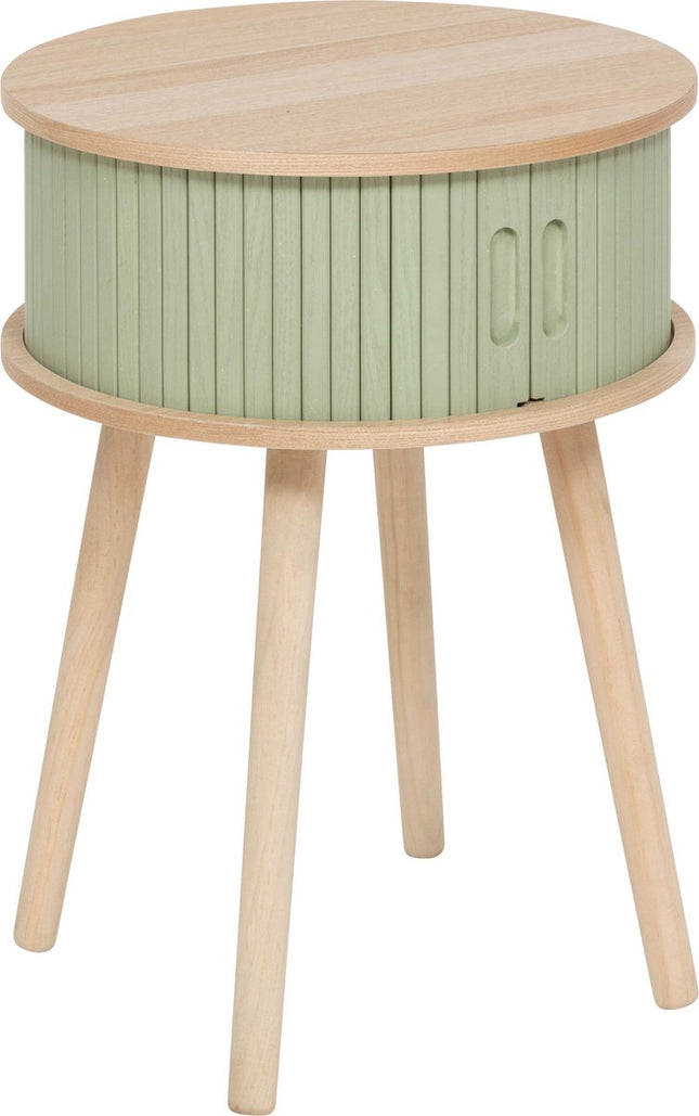 Atmosphera Nysos Nachtkastje met 2 deuren - Ø40xH54cm - Patinagroen