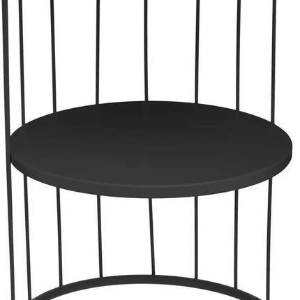 Atmosphera Bijzettafel/Salontafel Kobu - zwart - metaal - rond - salontafels industrieel