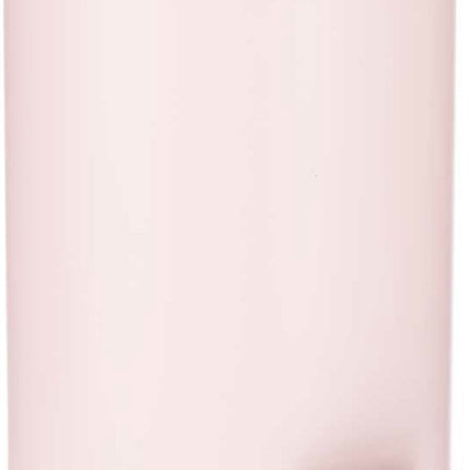 Berilo Prullenbak/pedaalemmer - lichtroze - 3 liter - metaal/bamboe - 17 x 23,5 cm