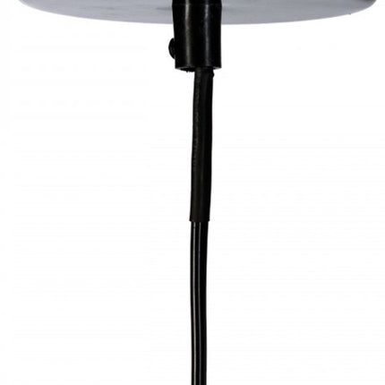 Zwarte metalen hanglamp met draad - D 25 cm