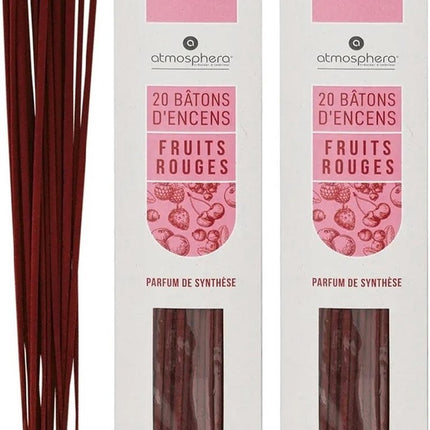 Atmosphera Wierook stokjes in fruit mix geur - voordeelpak - 40x stokjes - 25cm - Ontspannend - Kalmerend