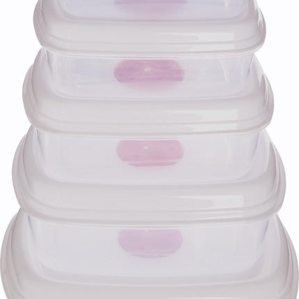 5five Magnetron dozen set 5x stuks - met luchtgaatjes - vershouddoos - vriezer bestendig