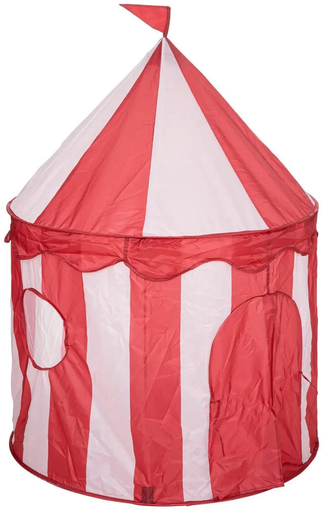 Atmosphera Circus speeltent voor kinderen - D100 x H135 cm - rood/wit - speelhuisjes