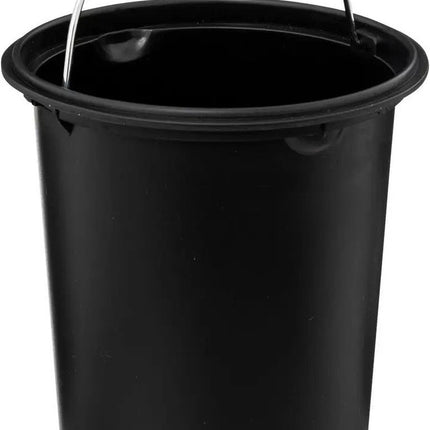 5Five kleine pedaalemmer - 2x - metaal - beige - 3L - 16 x 25 cm - Badkamer - Badkamer/toilet