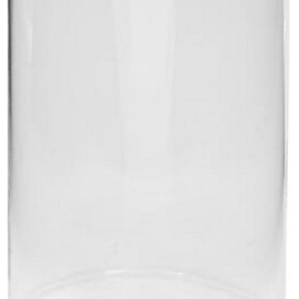 Lidy Glazen Vaas 20 cm - Transparant - Diameter 14 cm - Woondecoratie - Bloemenvaas - Doorzichtig - Glas