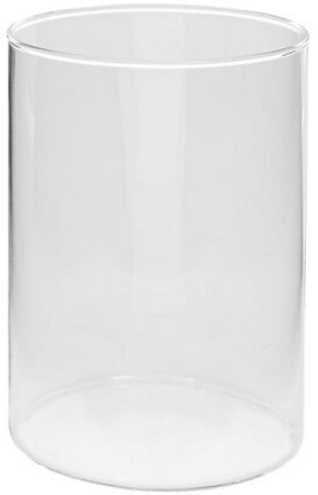 Lidy Glazen Vaas 20 cm - Transparant - Diameter 14 cm - Woondecoratie - Bloemenvaas - Doorzichtig - Glas