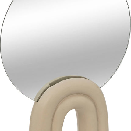 Atmosphera Wavy Bliss Tafelspiegel - 24x5x36cm - Beige