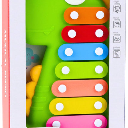 Dinosaurus Xylofoon - 8 Toons Muziekinstrument voor Kinderen - Kleurrijk Muziekspeelgoed - Educatief Speelgoed voor Peuters - Musical PIano -