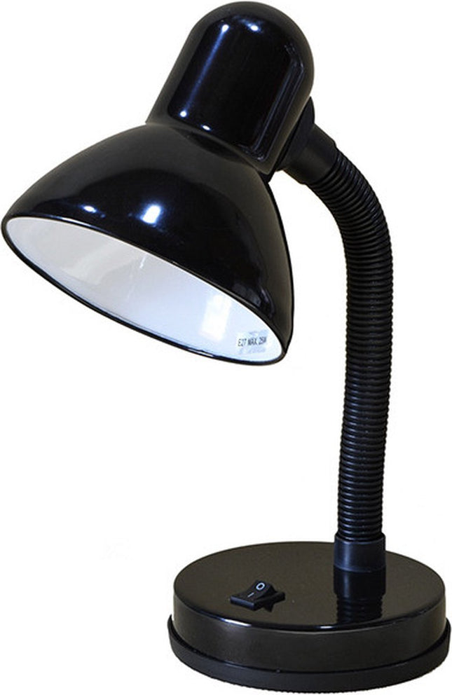 Bureaulamp zwart - buigbare poot - metaal - kinderkamer
