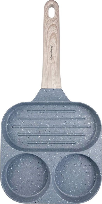 Klausberg 7817 - Pan voor Eieren - burgers - pannenkoeken - Grijs - Anti-aanbakpan